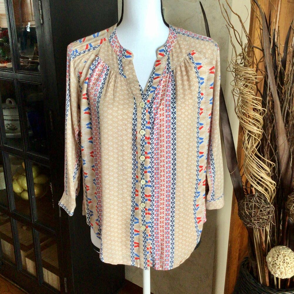Anthropologie Maeve Aztec Blouse size XS